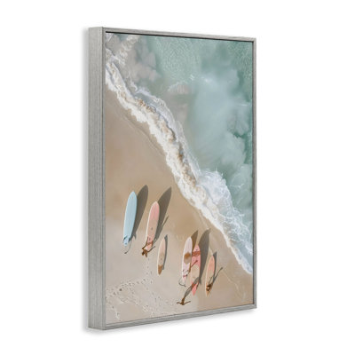 Pastel Boards on Shore Framed Giclee, design by LSR Design Studio