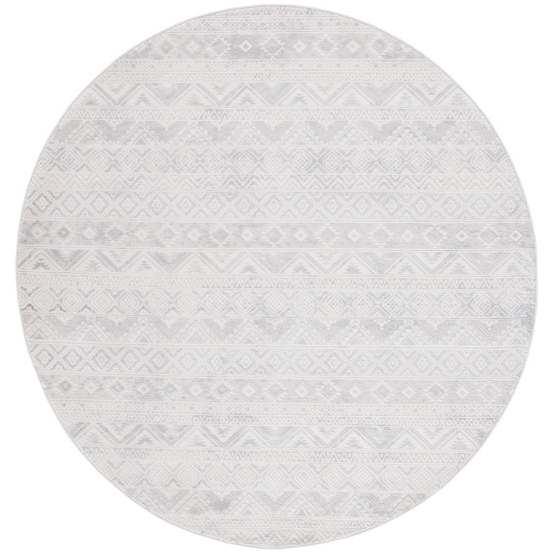Jucel Performance Southwestern Rug, Round 6'7"