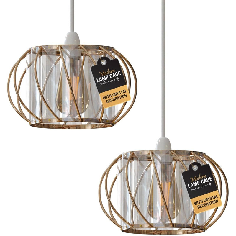 10cm H Novelty Lamp Shade, Gold