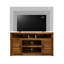 Console de coin pour téléviseur de 52 po ou moins 52 po, sans assemblage requis, finition whisky