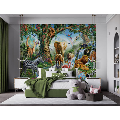 Jungle Lake 3.04m x 2.43m Wall Mural