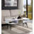 Halima White & Black Finish Coffee Table