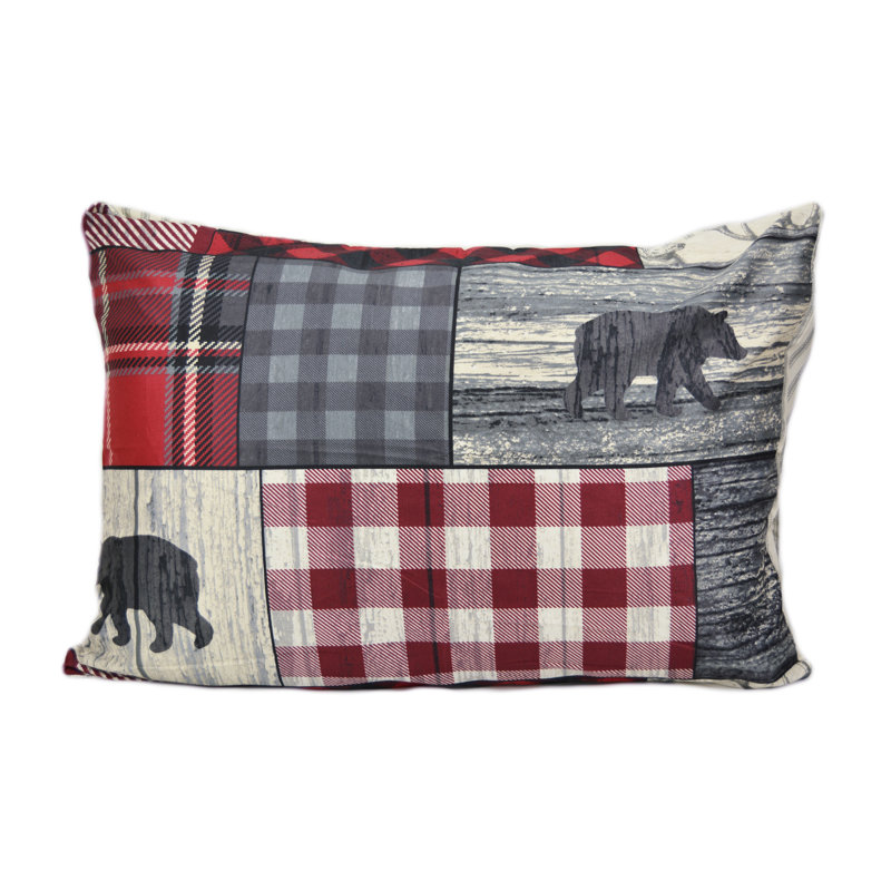 Timber Channel Striped Comforter Set, Queen Quilt + 2 Standard Pillowcases