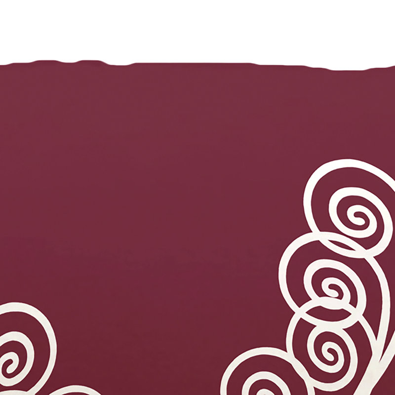 Reversible Throw Pillow, 16" x 16", Cranberry/Burgundy