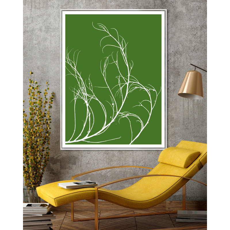 Tumbleweed Botanical Print, 60" H x 45" W, White Framed
