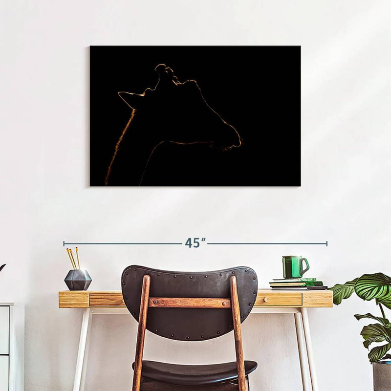 Brampt Giraffe Silhouette, 24" H x 36" W