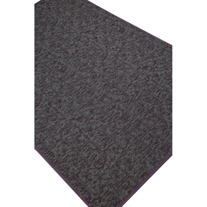 Elemental Accent Rug - Purple Distressed Geometrical Print, Oval 4' x 6'