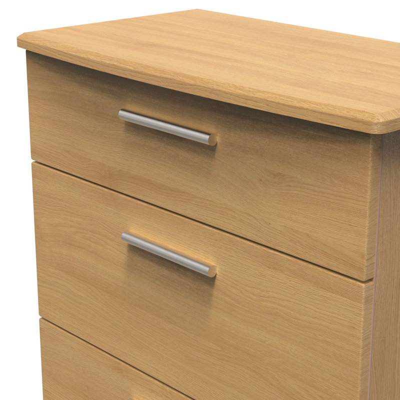 Borgeson 77cm W 3 - Drawer Chest of Drawers, Modern Oak