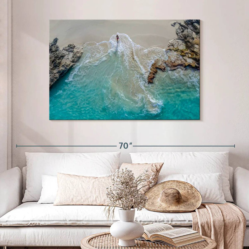 Gillard Blue Coast, île Exuma, H 32 po x l 48 po