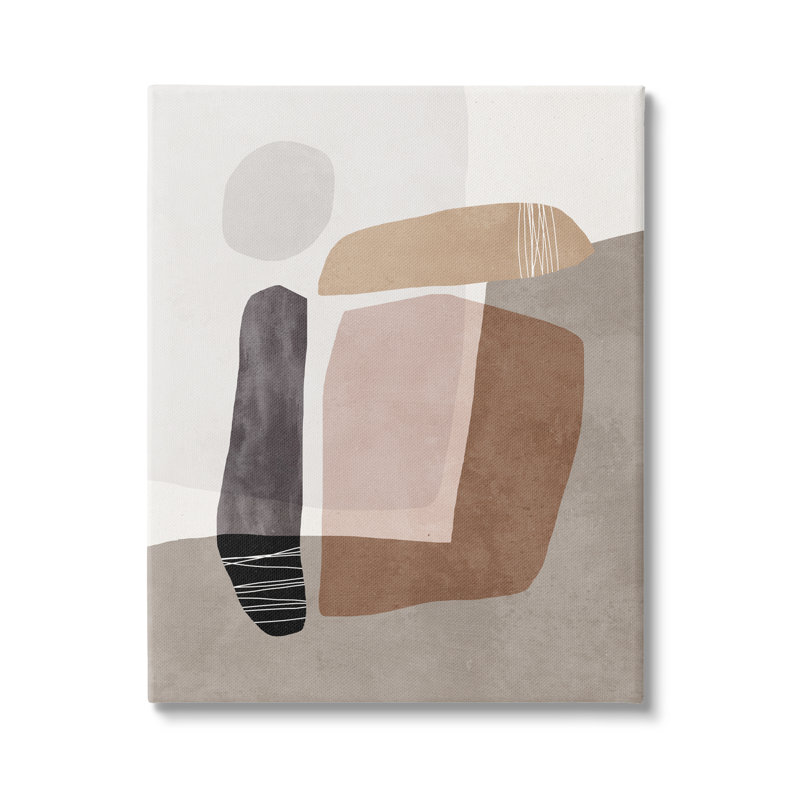 «Overlapped Earth Transparent Polygons», art contemporain, Plaque murale, H 16 po x l 20 po