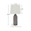Ensemble de lampe de table 25,5 "Evalyn