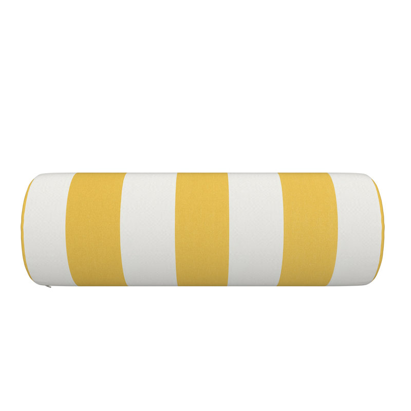Coussin intérieur / extérieur Amala Sunbrella®, Voile à rayures tournesol cabana