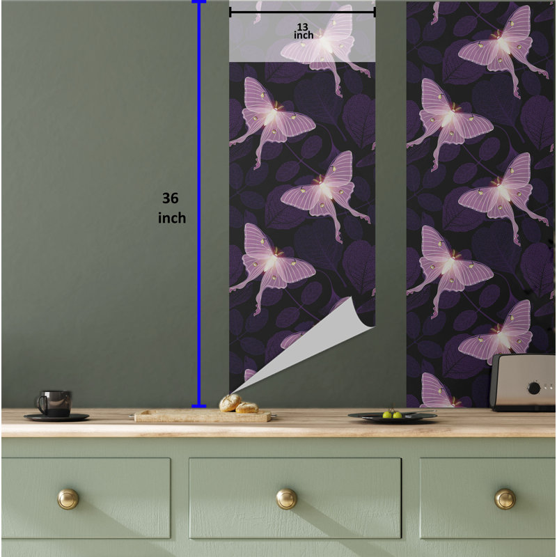 Torrick Roll, L 36 po x l 13 po, Lilas pâle, mauve foncé