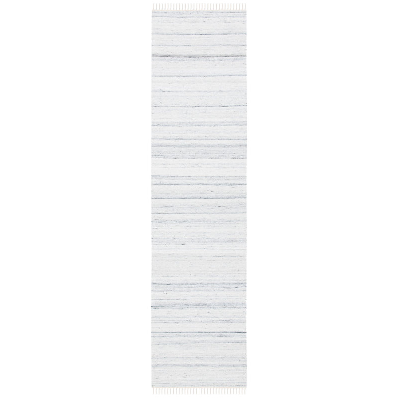 Tapis rayé en laine / coton tissé à la main Starcher, Tapis de couloir 2 pi 3 po x 9 pi
