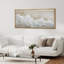 «Neutral Ocean Wave», toile encadrée - art marin côtier beige et blanc-115165340-115165342