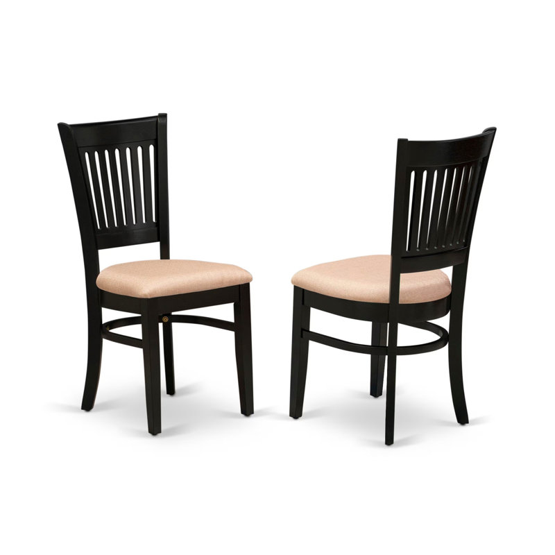 Ensemble de table de cuisine 3 pièces pour petits espaces comprenant une table de salle à manger ronde avec Dropleaf et 2 chaises en tissu de lin, noir