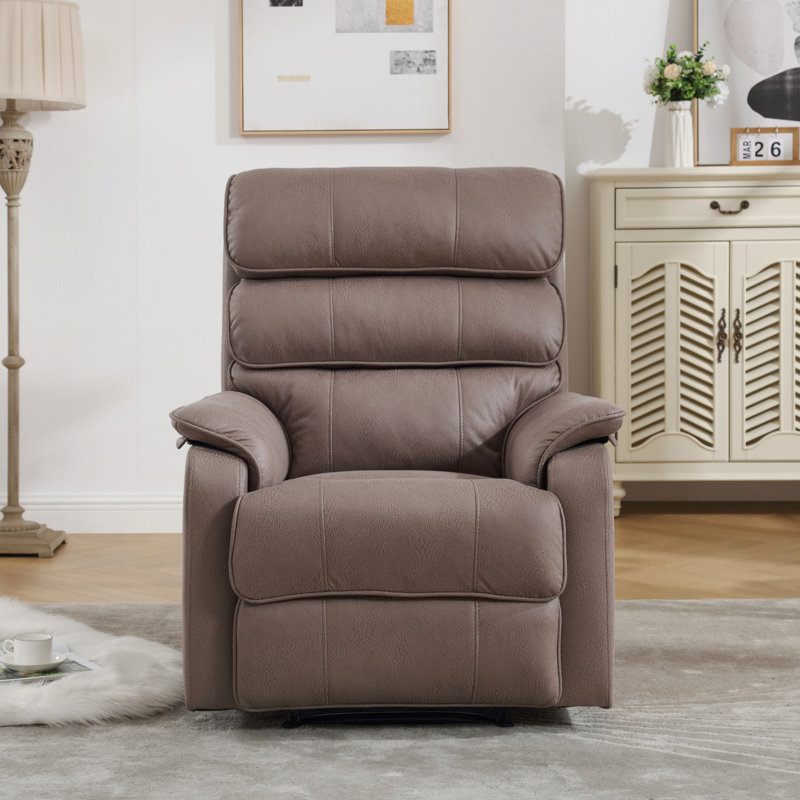 Fauteuil inclinable manuel moderne en similicuir
