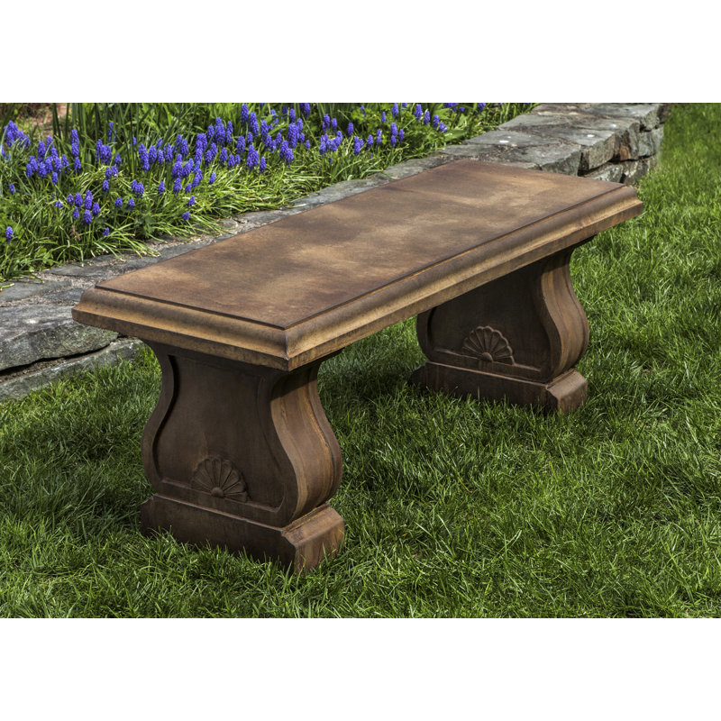 Lamey Outdoor Bench, Alpine Stone