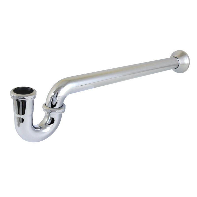 Kingston Brass CC7120MB 1-1/2" P-Trap With Bell Flange, 24" Length, 18 Gauge, Polished Chrome