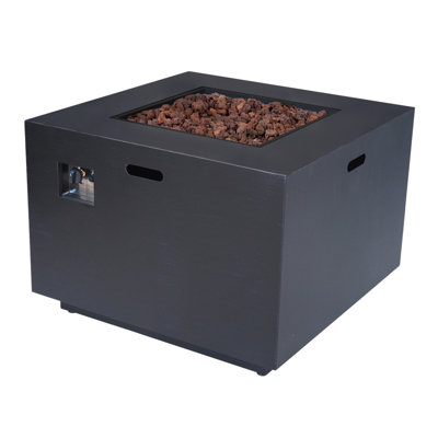 50,000 Btu Square Propane Gas Iron Fire Pit