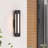 Modern Black Rectangular Linear LED Outdoor Wall Light