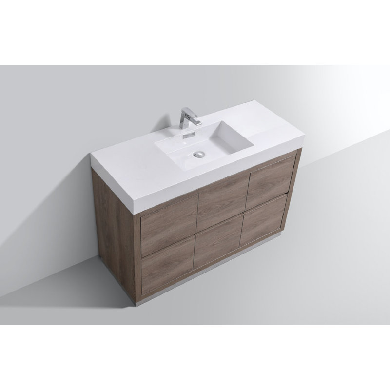 Ensemble de meuble-lavabo simple 47 po Capriola Bliss Butternut