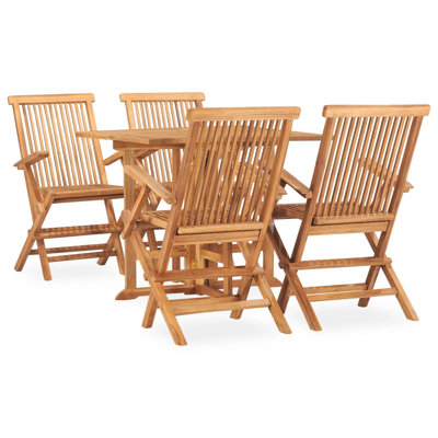 Rectangular 4 - Person Teak Dining Set