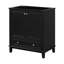 Meuble-lavabo 30 po sans lavabo, base seulement, armoire de salle de bain multifonctionnelle avec portes et tiroir, structure solide et panneau en bois aggloméré-1432911817-1432911819