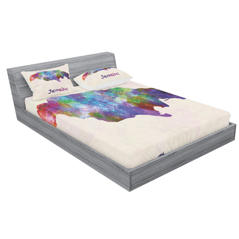 Microfiber Sheet Set, Queen Sheet Set with Fitted Sheet