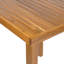Table de bar carrée en bois d'acacia avec plateau à lattes Arian-179571364