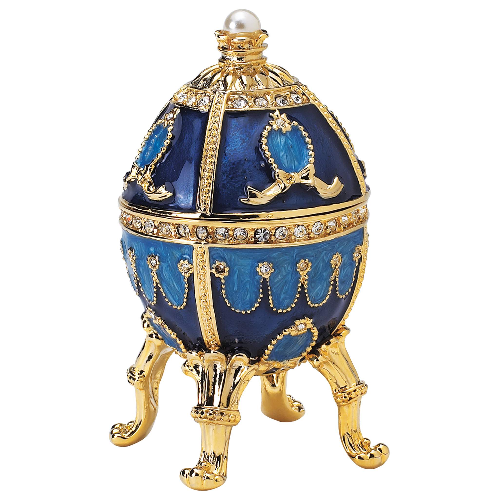 Design Toscano The Pushkin Collection Natalia Faberge-Style Enameled ...