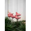  Red Garden Bird Stakes - Ensemble de 6 plantes décoratives de 45 po de hauteur