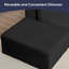 108" Modular Corduroy Sofa with Removable Ottoman & No Assembly-120785845