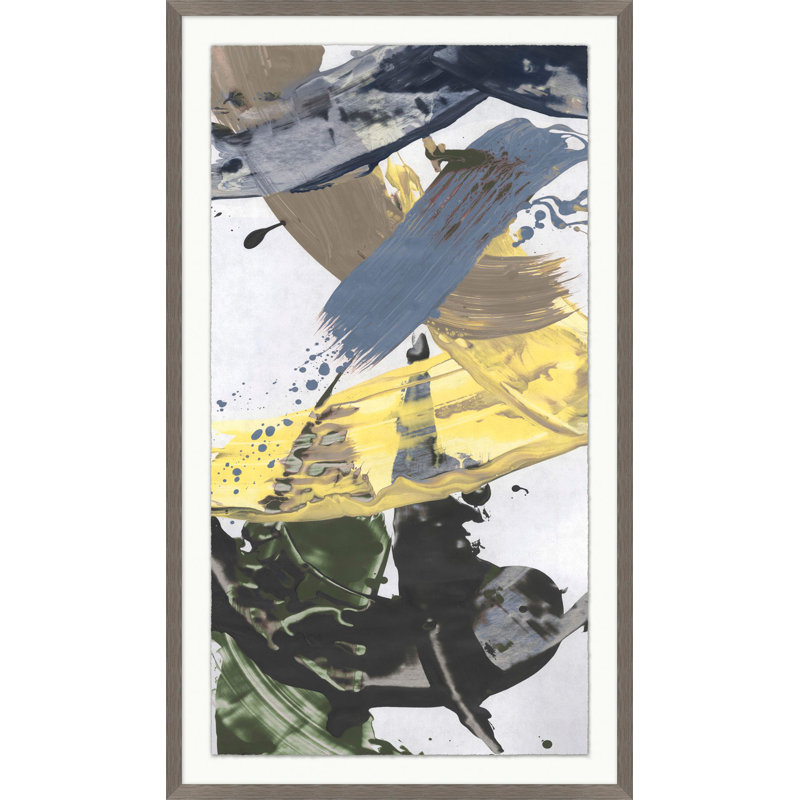 «Azure Abstract 6» par Thom Filicia - peinture à cadre unique