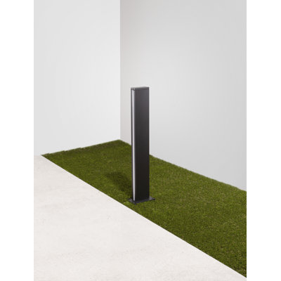 Black Integrated LED Metal Bollard Light