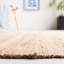 Tapis en jute / laine / coton tissé à la main Makensy en brun / bleu marine-2058957174