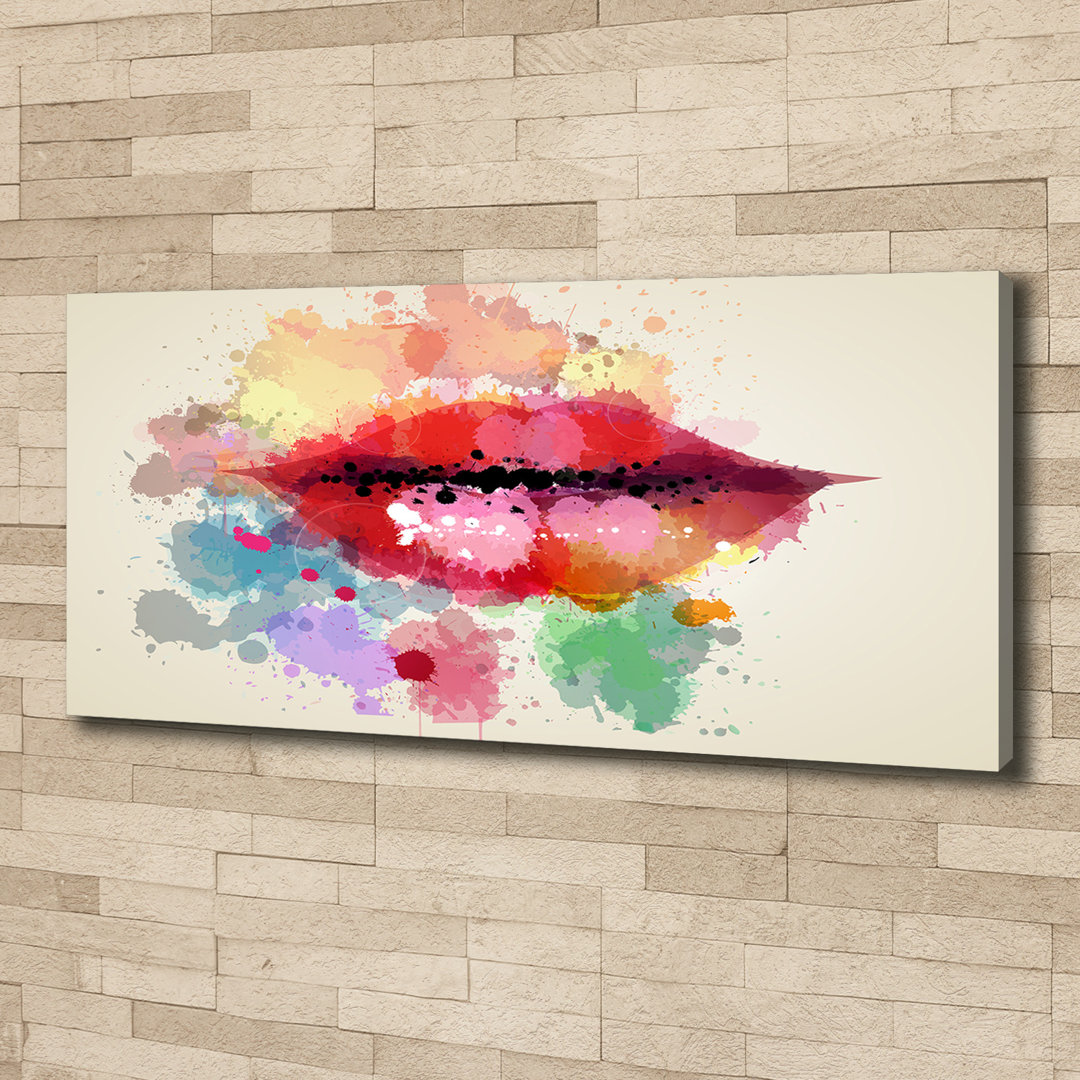 Colourful Lips - Ungerahmte Kunstdrucke auf Leinwand