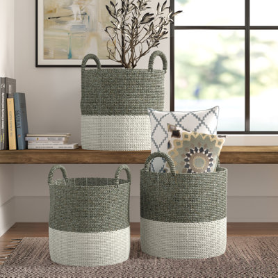 Three Posts™ Seagrass Decorative Basket