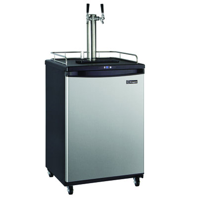 5.8 cu. ft. Dual Tap Commercial Grade Full Size Kegerator on Fridge.com