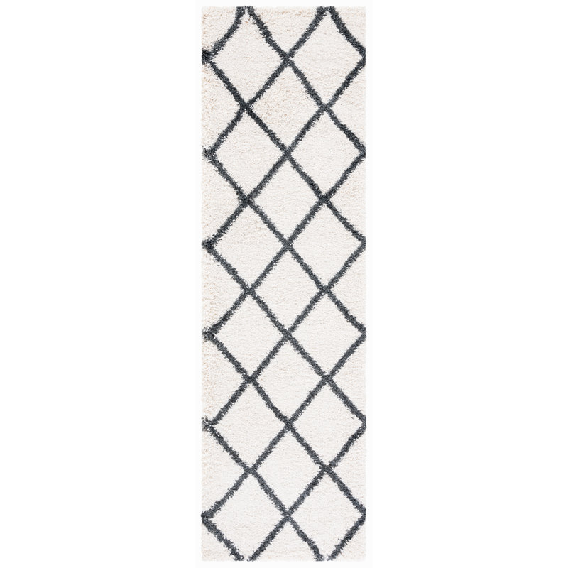 Marrone Performance Geometric Rug, Runner 2'3" x 8'