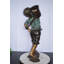 Bronze Young Boy Holding a Watering Can Fountain