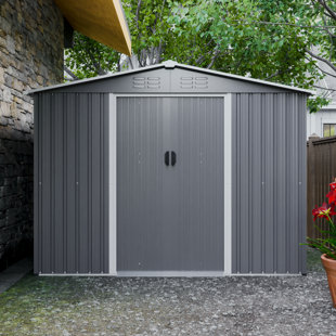 8 ft. W x 6 ft. D Metal Storage Shed