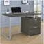 Bureau réversible à 3 tiroirs gris patiné-1768302938