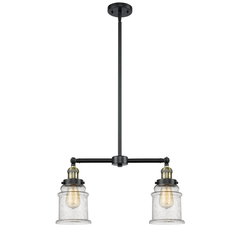 Galaviz 2 - Light Kitchen Island Pendant, No Bulb Included, Seedy, Black Antique Brass
