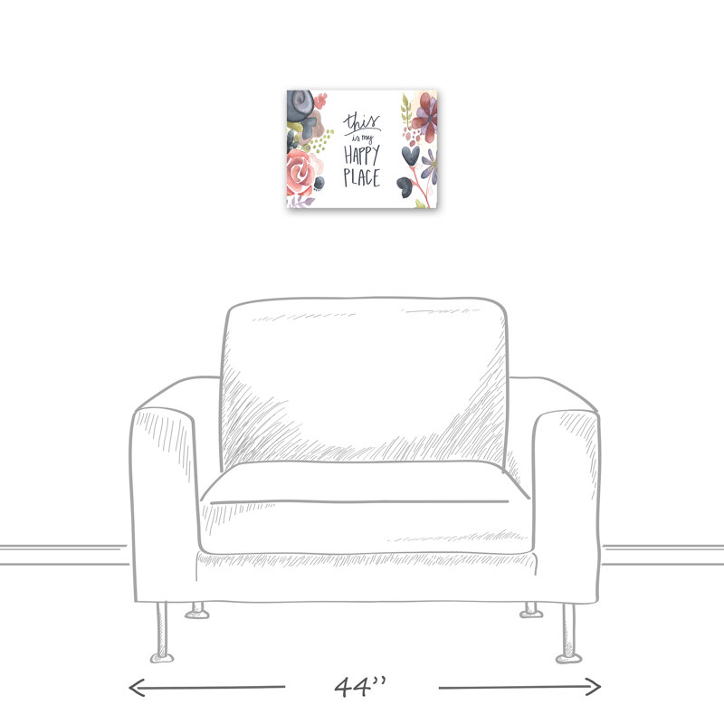 This Is My Happy Place sur toile, H 11 po x l 14 po x P 1,25 po
