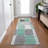 Machine Washable Indoor/Outdoor Xhevrie Mint Rug-1886447872