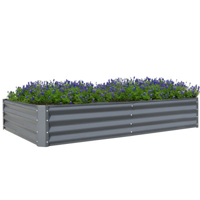 Sacia Metal Raised Garden Bed