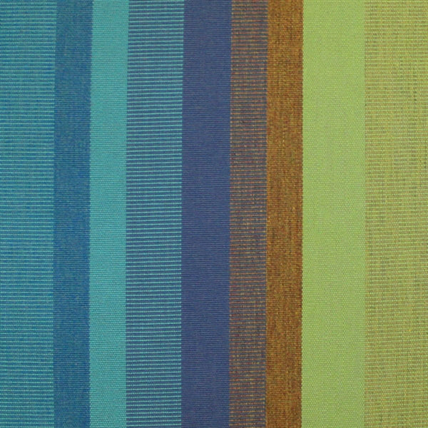 Sunbrella® Fabric Astoria Lagoon Striped Outdoor Patio Garden Polyester Filled Square Throw Pillow Cover & Polyester Insert Pillow Decor