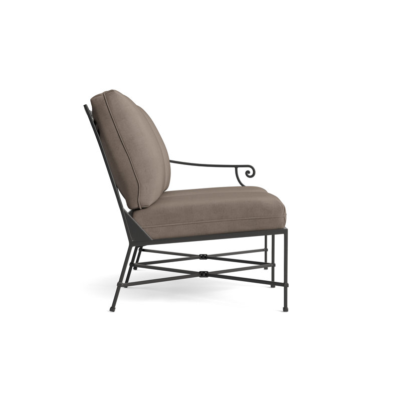 Venetian Outdoor 2 - Seat Loveseat, Fusion Moccasian, Textured Pewter
