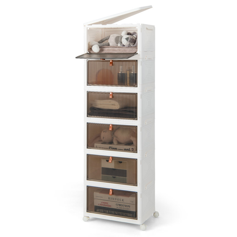 6 Pair Stackable Shoe Storage Box